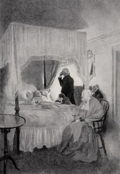 Der Tod von Washington in Mount Vernon, 14. Dezember 1799